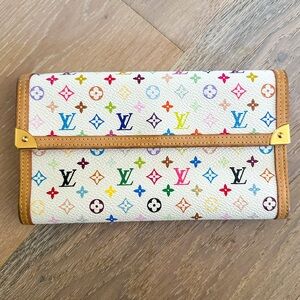 Louis Vuitton multicolored wallet.